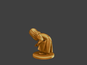 Ww2 Casual Little Girl CLG1 007 3D Print Model