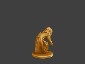 Ww2 Casual Little Girl CLG1 007 3D Print Model