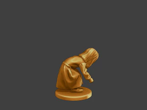Ww2 Casual Little Girl CLG1 007 3D Print Model