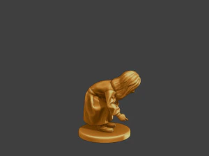 Ww2 Casual Little Girl CLG1 007 3D Print Model