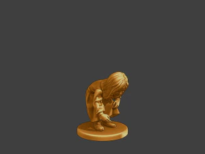 Ww2 Casual Little Girl CLG1 007 3D Print Model