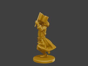 Ww2 Casual Little Girl CLG1 008 Model do druku 3D