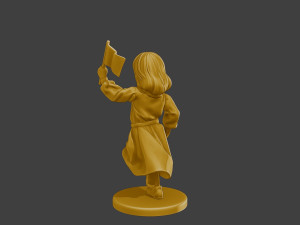 Ww2 Casual Little Girl CLG1 008 Model do druku 3D