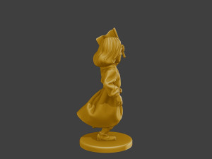 Ww2 Casual Little Girl CLG1 008 Model do druku 3D