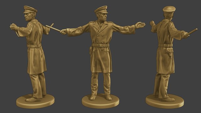CzechoSlovak Communist Police CCP1 2 Model do druku 3D .c4d .max .obj .3ds .fbx .stl .blend 