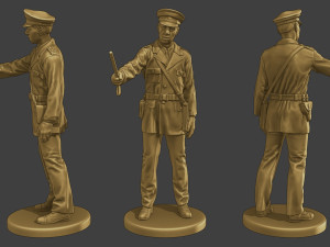 CzechoSlovak Communist Police CCP1 4 Model do druku 3D