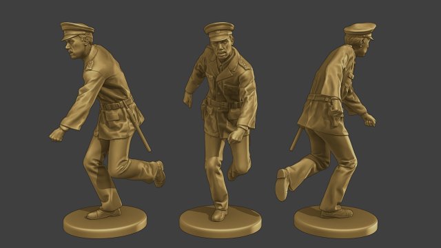 CzechoSlovak Communist Police CCP1 5 3D Print Model .c4d .max .obj .3ds .fbx .stl .blend