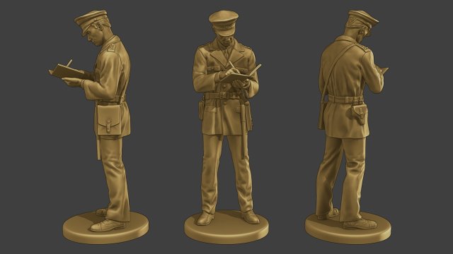 CzechoSlovak Communist Police CCP1 6 3D Print Model .c4d .max .obj .3ds .fbx .stl .blend 
