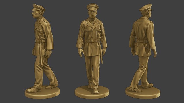 CzechoSlovak Communist Police CCP1 7 Modello di stampa 3D .c4d .max .obj .3ds .fbx .stl .blend 