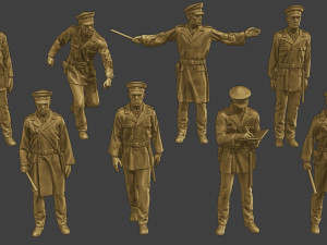 CzechoSlovak Communist Police CCP1 Pack1 3D Print Model