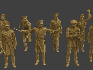 CzechoSlovak Communist Police CCP1 Pack1 3D Print Model