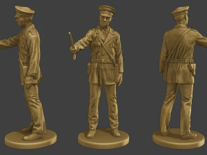 CzechoSlovak Communist Police CCP1 Pack1 3D Print Model