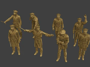 CzechoSlovak Communist Police CCP1 Pack1 3D Print Model