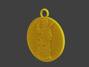 Donald trump Coin Biohazard Model do druku 3D