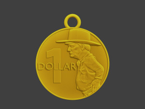 Donald trump Coin Cowboy 3D 프린트 모델