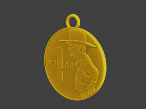 Donald trump Coin Cowboy 3D 프린트 모델