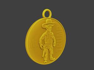 Donald trump Coin Cowboy 3D 프린트 모델