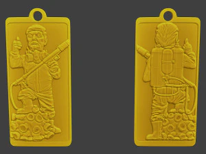 Donald Trump Pin Biohazard Modèles 3D en vedette