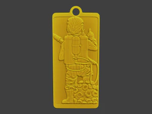 Donald trump Pin Biohazard 3D Print Model