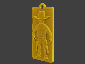Donald trump Pin Cowboy Model do druku 3D