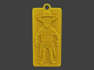Donald trump Pin Cowboy Model do druku 3D