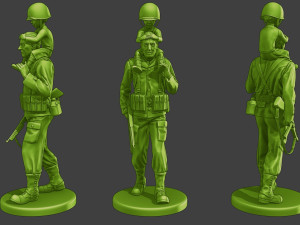 American soldier ww2 Child A15 3Dプリントモデル