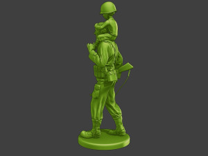 American soldier ww2 Child A15 Model do druku 3D