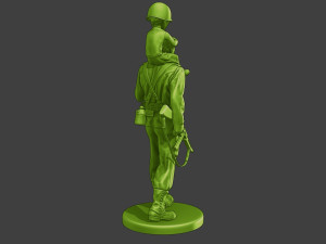 American soldier ww2 Child A15 Model do druku 3D