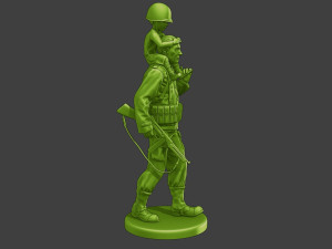 American soldier ww2 Child A15 Model do druku 3D
