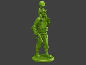 American soldier ww2 Child A15 Model do druku 3D