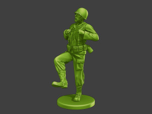 American soldier ww2 dance A15 3D-Druckmodell