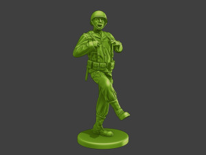 American soldier ww2 dance A15 3D-Druckmodell