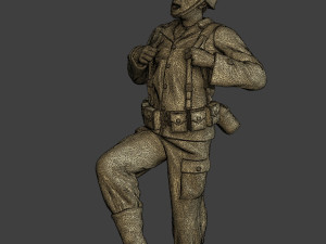 American soldier ww2 dance A15 3D-Druckmodell