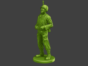 American soldier ww2 laugh 3 A15 3D Print Model