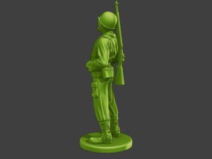 American soldier ww2 laugh 3 A15 3D Print Model