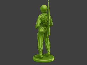 American soldier ww2 laugh 3 A15 3D Print Model