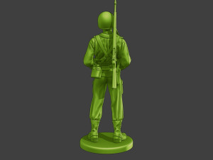 American soldier ww2 laugh 3 A15 3D Print Model