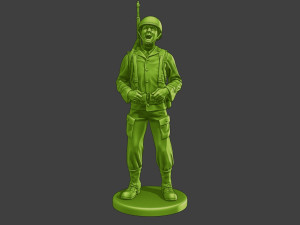 American soldier ww2 laugh 3 A15 3D Print Model