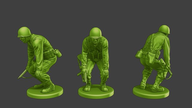 American soldier ww2 laugh 4 A15 Model do druku 3D .c4d .max .obj .3ds .fbx .stl .blend