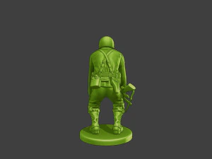 American soldier ww2 laugh 4 A15 3D Print Model