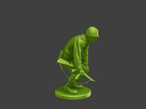 American soldier ww2 laugh 4 A15 3D Print Model