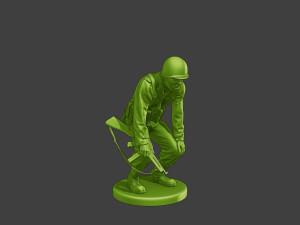 American soldier ww2 laugh 4 A15 Model do druku 3D