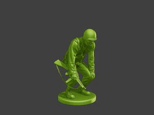 American soldier ww2 laugh 4 A15 3D Print Model