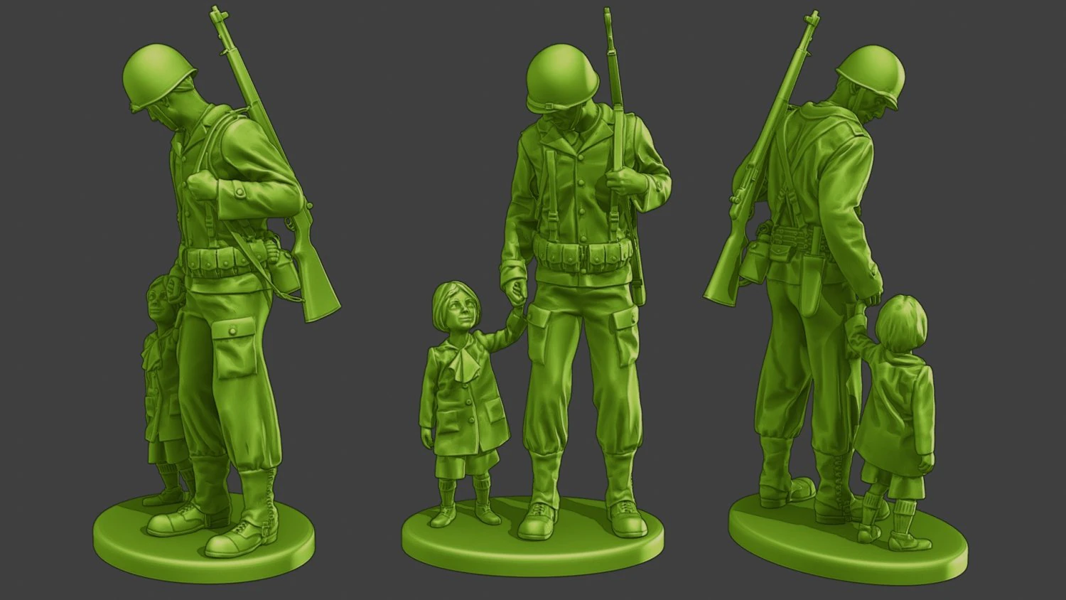 American soldier ww2 Save LG A15 3D Print Model .c4d .max .obj .3ds .fbx .stl .blend 