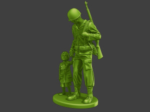 American soldier ww2 Save LG A15 3D प्रिंट मॉडल