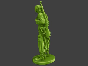 American soldier ww2 Save LG A15 3D Print Model