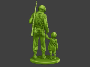 American soldier ww2 Save LG A15 3D प्रिंट मॉडल