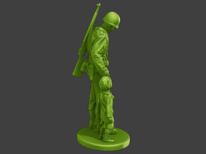 American soldier ww2 Save LG A15 3D Print Model
