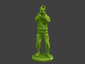 American soldier ww2 Trumpet A15 Modello di stampa 3D