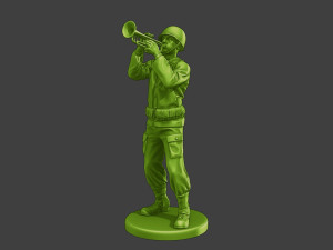 American soldier ww2 Trumpet A15 Modello di stampa 3D